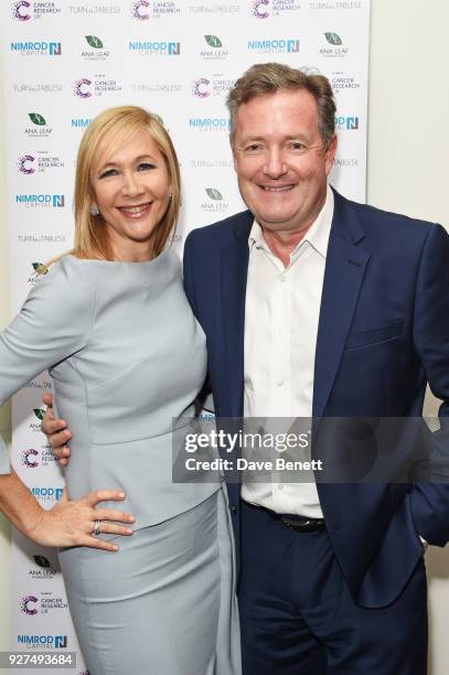 Tania Bryer and Piers Morgan attend Turn The Tables 2018 hosted by Tania Bryer and James Landale in aid of Cancer Research UK at BAFTA on March 5,...