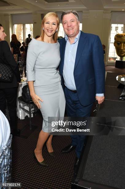 Tania Bryer and Ed Balls attend Turn The Tables 2018 hosted by Tania Bryer and James Landale in aid of Cancer Research UK at BAFTA on March 5, 2018...