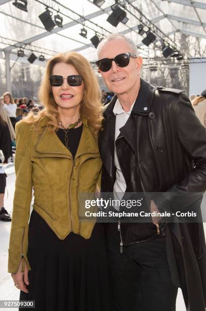 Cyrielle Claire and Jean Claude Jitrois attend the Leonard show as part of the Paris Fashion Week Womenswear Fall/Winter 2018/2019 on March 5, 2018...