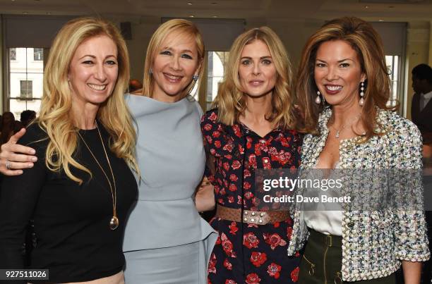 Jenny Halpern Prince, Tania Bryer, Donna Air and Heather Kerzner attend Turn The Tables 2018 hosted by Tania Bryer and James Landale in aid of Cancer...