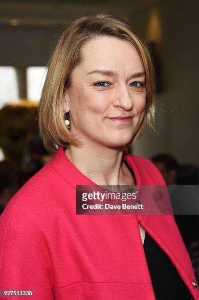 Laura Kuenssberg attends Turn The Tables 2018 hosted by Tania Bryer and James Landale in aid of Cancer Research UK at BAFTA on March 5, 2018 in...