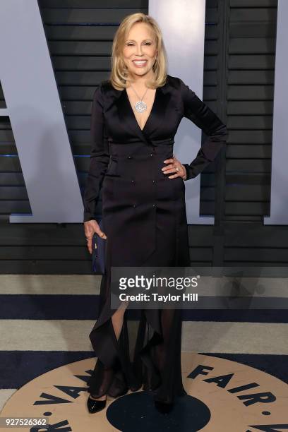 Faye Dunaway attends the 2018 Vanity Fair Oscar Party hosted by Radhika Jones at Wallis Annenberg Center for the Performing Arts on March 4, 2018 in...
