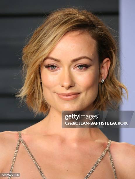 Olivia Wilde attends the 2018 Vanity Fair Oscar Party following the 90th Academy Awards at The Wallis Annenberg Center for the Performing Arts in...