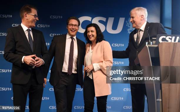 German Development Minister Gerd Mueller, the Christian Social Union 's secretary general Andreas Scheuer and CSU parliamentary state secretary...