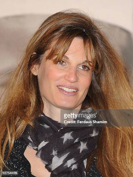 Jemima Khan attends photocall to launch Bobby Sager book of photographs which capture children in war town countries at Saatchi Gallery on November...