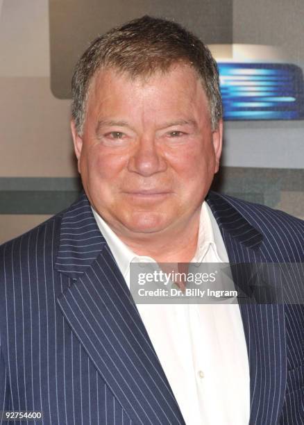 William Shatner attends the unveiling of his wax figure at Madame Tussauds on November 4, 2009 in Hollywood, California.