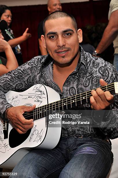 Musician/singer Espinoza Paz attends the 10th Annual Latin GRAMMY Awards Univision Radio Remotes Day 3 held at the Mandalay Bay Events Center on...