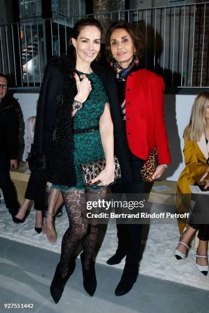 Adriana Abascal and Naty Abascal attend the Giambattista Valli show as part of the Paris Fashion Week Womenswear Fall/Winter 2018/2019 on March 5,...