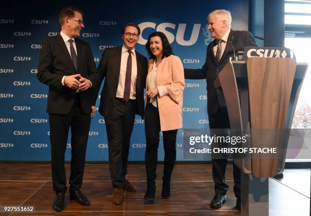 German Development Minister Gerd Mueller, the Christian Social Union 's secretary general Andreas Scheuer and CSU parliamentary state secretary...