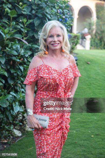 Sharon Bush attends AVENUE Celebrates the Fresh Faces of Palm Beach and its Re-Vamped A-List at Private Residence on March 3, 2018 in Palm Beach, FL.