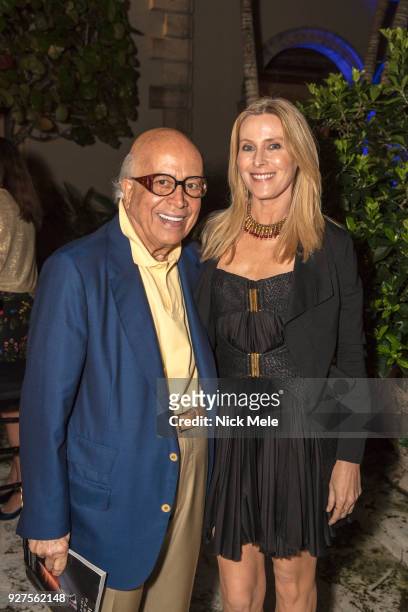 Leon Amar and Kelly Cushing attend AVENUE Celebrates the Fresh Faces of Palm Beach and its Re-Vamped A-List at Private Residence on March 3, 2018 in...