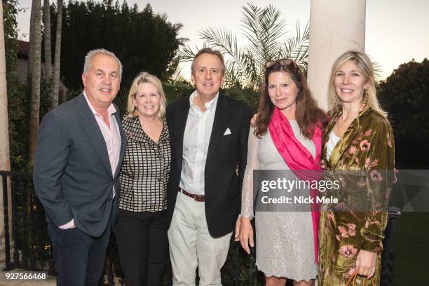 Joe Hall, Shannon Reed, Peter Reed, Natalie Geary and Brandy Lowe attend AVENUE Celebrates the Fresh Faces of Palm Beach and its Re-Vamped A-List at...