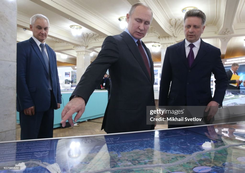 Russian President Vladimir Putin Attends the Congress of Transport Workers