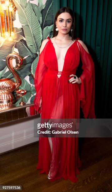 Sophie Simmons attends the Treats! Annual Oscars Party at the Private Residence of Jonas Tahlin, CEO of Absolut Elyx on March 4, 2018 in Hollywood,...