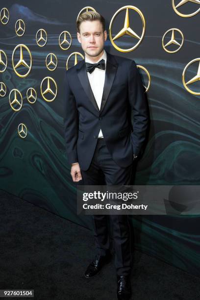 Actor Chord Overstreet attends the Mercedez-Benz USA's Official Awards Viewing Party at Four Seasons Hotel Los Angeles at Beverly Hills on March 4,...