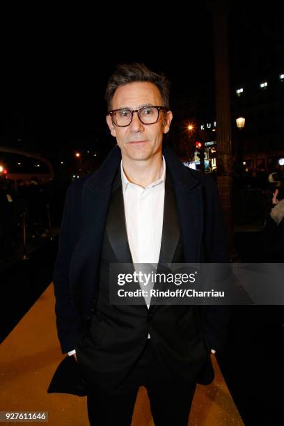 Michel Hazanavicius attends 'Dinner at Le Fouquet's' during Cesar Film Award 2018 at Le Fouquet's on March 2, 2018 in Paris, France.