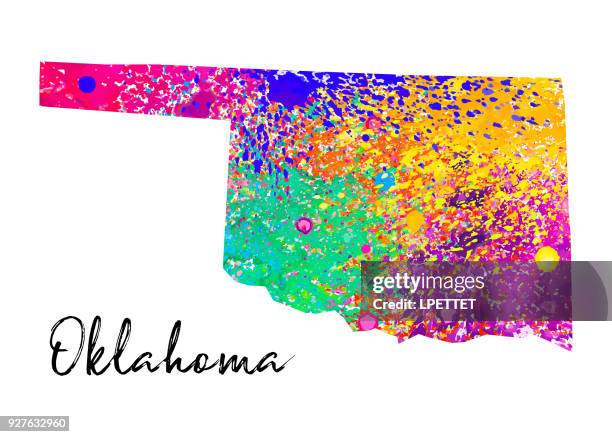 bildbanksillustrationer, clip art samt tecknat material och ikoner med oklahoma - amerikansk delstat