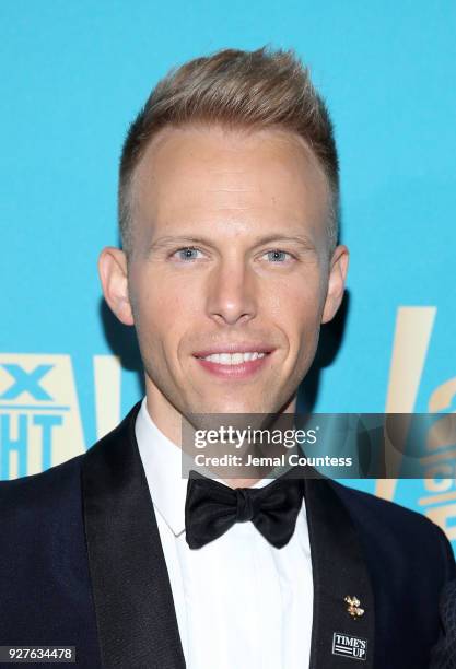 Composer Justin Paul attends the Fox Searchlight And 20th Century Fox Oscars Post-Party on March 4, 2018 in Los Angeles, California.