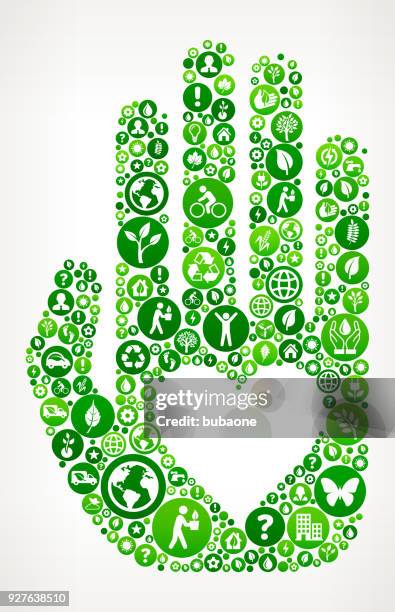 hand & heart  nature and environmental conservation icon pattern - maple leaf heart stock illustrations