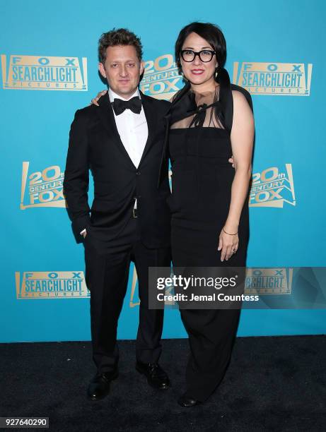 Actor Alex Winter and Ramsey Ann Naito attend the Fox Searchlight And 20th Century Fox Oscars Post-Party on March 4, 2018 in Los Angeles, California.