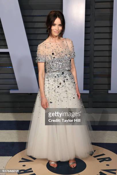 Abigail Spencer attends the 2018 Vanity Fair Oscar Party hosted by Radhika Jones at the Wallis Annenberg Center for the Performing Arts on March 4,...