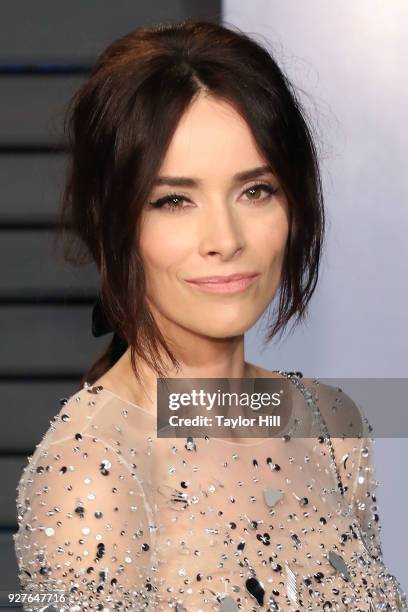 Abigail Spencer attends the 2018 Vanity Fair Oscar Party hosted by Radhika Jones at the Wallis Annenberg Center for the Performing Arts on March 4,...