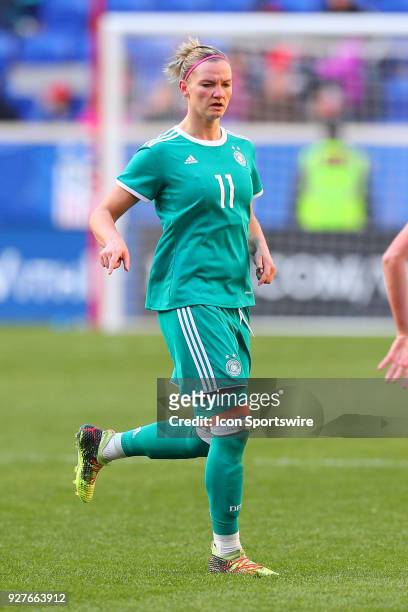 Germany forward Alexandra Popp during the first half of the SheBelieves Cup Womens Soccer game between Germany and England on March 4 at Red Bull...