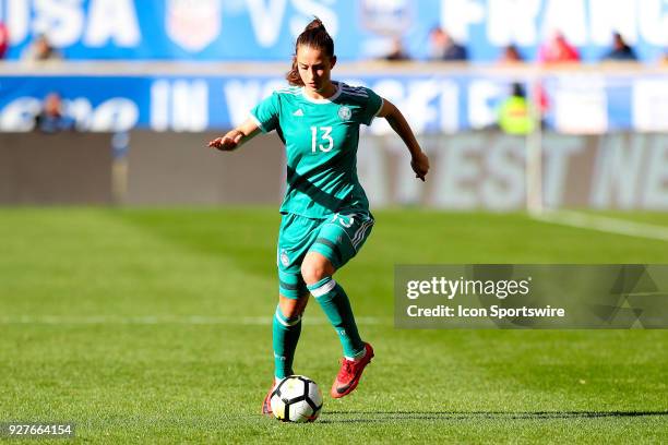 Germany midfielder Sara Dabritz during the first half of the SheBelieves Cup Womens Soccer game between Germany and England on March 4 at Red Bull...