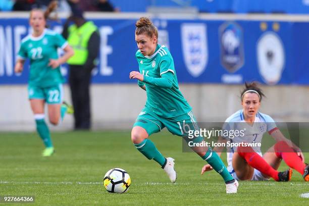 Germany midfielder Linda Dallmann during the first half of the SheBelieves Cup Womens Soccer game between Germany and England on March 4 at Red Bull...