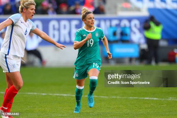Germany forward Svenja Huth during the first half of the SheBelieves Cup Womens Soccer game between Germany and England on March 4 at Red Bull Arena...