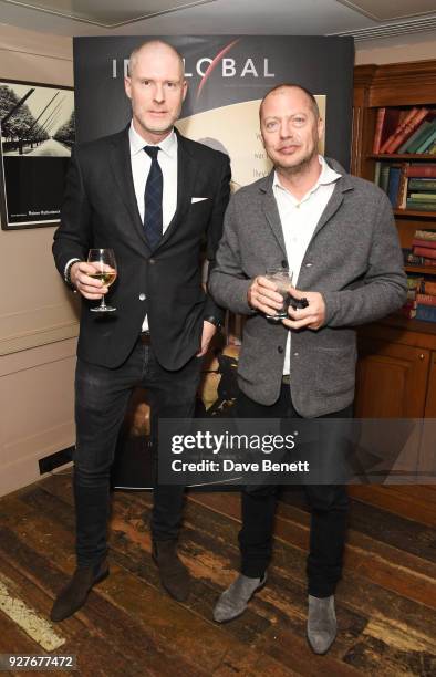 Jean-David Malat and Matthew Freud attend an exclusive screening of "Ali & Nino" at Soho House on March 5, 2018 in London, England.