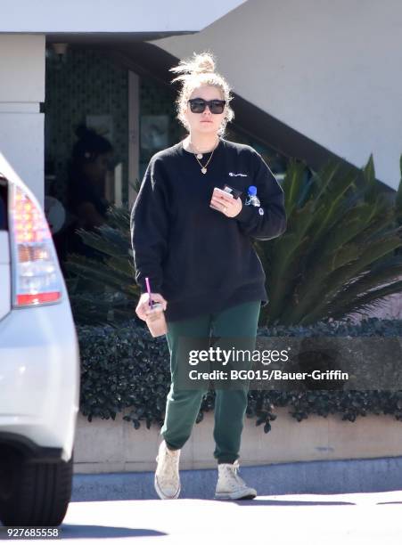 Ashley Benson is seen on March 05, 2018 in Los Angeles, California.