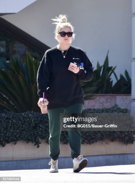 Ashley Benson is seen on March 05, 2018 in Los Angeles, California.