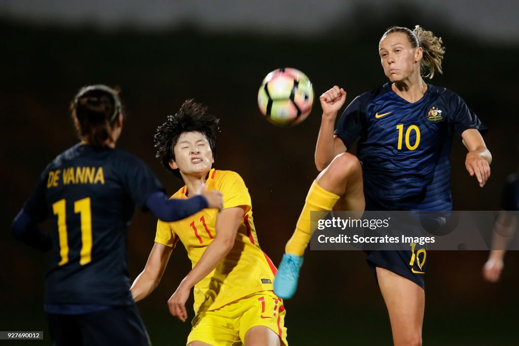 Australia v China PR -Algarve Cup Women