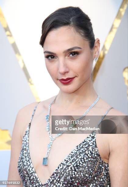 Actor Gal Gadot attends the 90th Annual Academy Awards at Hollywood & Highland Center on March 4, 2018 in Hollywood, California.
