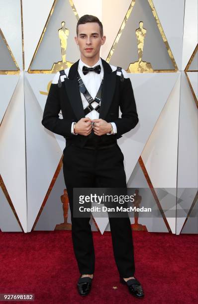 Olympian Adam Rippon attends the 90th Annual Academy Awards at Hollywood & Highland Center on March 4, 2018 in Hollywood, California.