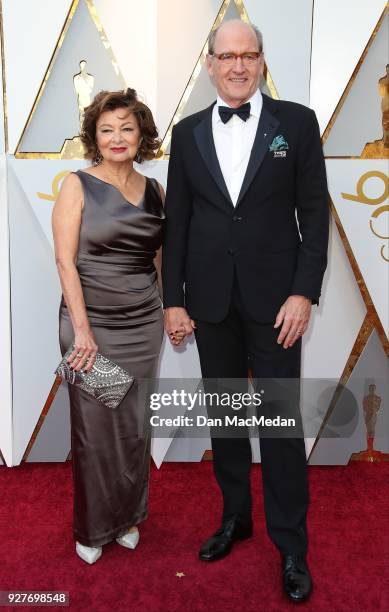 Sharon R. Friedrick and Richard Jenkins attend the 90th Annual Academy Awards at Hollywood & Highland Center on March 4, 2018 in Hollywood,...