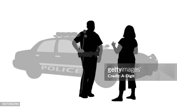 witness statement police - woman body contour standing stock illustrations