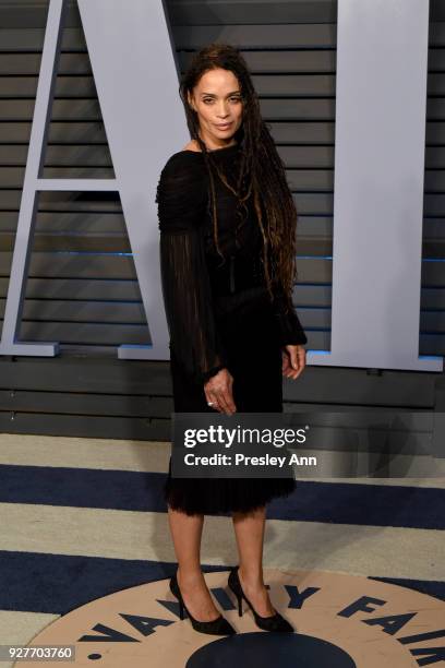 Lisa Bonet attends the 2018 Vanity Fair Oscar Party Hosted By Radhika Jones - Arrivals at Wallis Annenberg Center for the Performing Arts on March 4,...