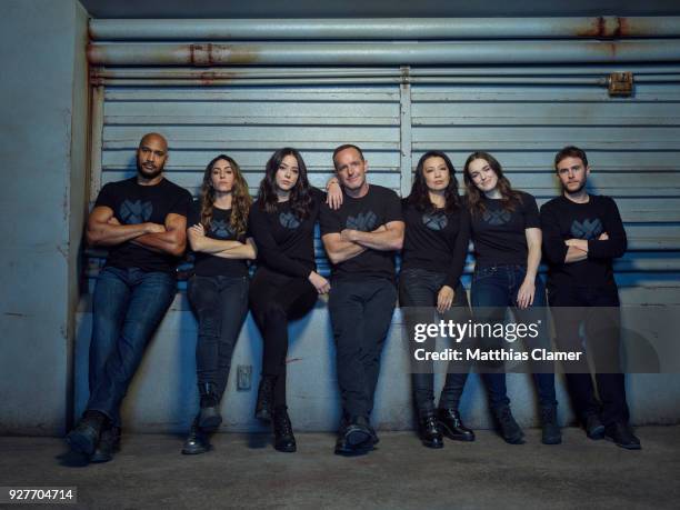 Walt Disney Television via Getty Imagess "Marvel's Agents of S.H.I.E.L.D. Stars Henry Simmons as Alphonso "Mack" MacKenzie, Natalia Cordova-Buckley...