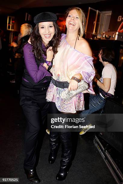 Actors Stephanie Stumph and Anne-Spohie Briest attend the G-Shock 25th anniversary party 'Shock The World' at Admiralspalast on November 4, 2009 in...