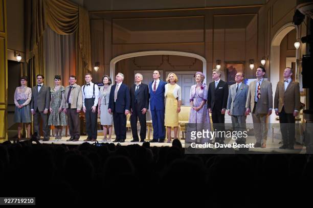 Cast members including Philip Cumbus, Glynis Barber, Martin Shaw, Jack Shepherd, Jeff Fahey, Honeysuckle Weeks and Maureen Lipman bow at the curtain...