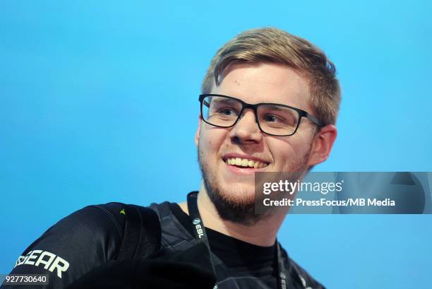 Jonas Lekr0 Olofsson during Counter-Strike: Global Offensive final game between FaZe Clan and Fnatic on March 4, 2018 in Katowice, Poland.