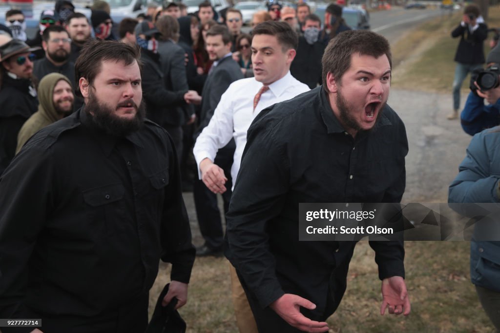 Activists Protest Alt Right Leader Richard Spencer's MSU Appearance