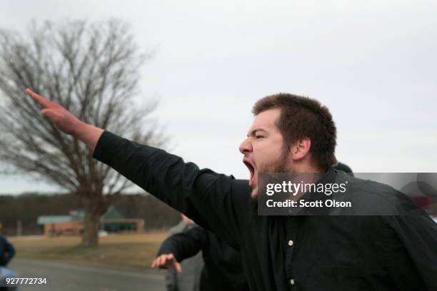 White nationalists clash with counter-demonstrators before the start of a speech by white nationalist Richard Spencer, who popularized the term...