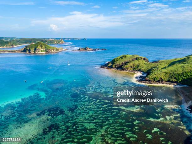 rives de l’île de lombok - îles de la sonde photos et images de collection