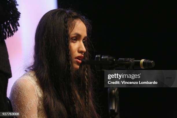 Mutlu Kaya attends the 1st Wondy Award on March 5, 2018 in Milan, Italy.