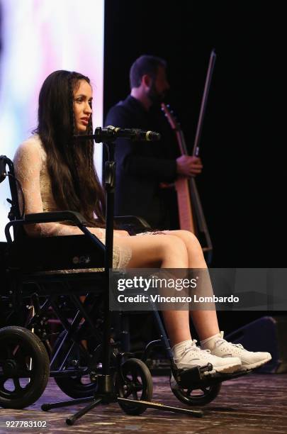 Mutlu Kaya attends the 1st Wondy Award on March 5, 2018 in Milan, Italy.