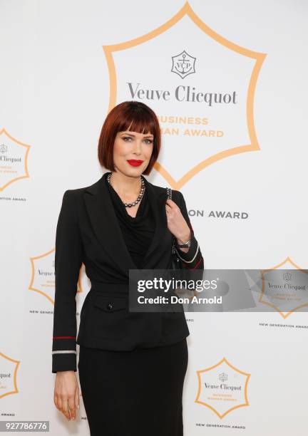 Tara Moss attends the Veuve Clicquot New Generation Award on March 6, 2018 in Sydney, Australia.