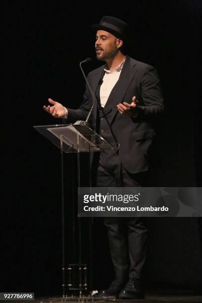 Marco D'Amore attends the 1st Wondy Award on March 5, 2018 in Milan, Italy.